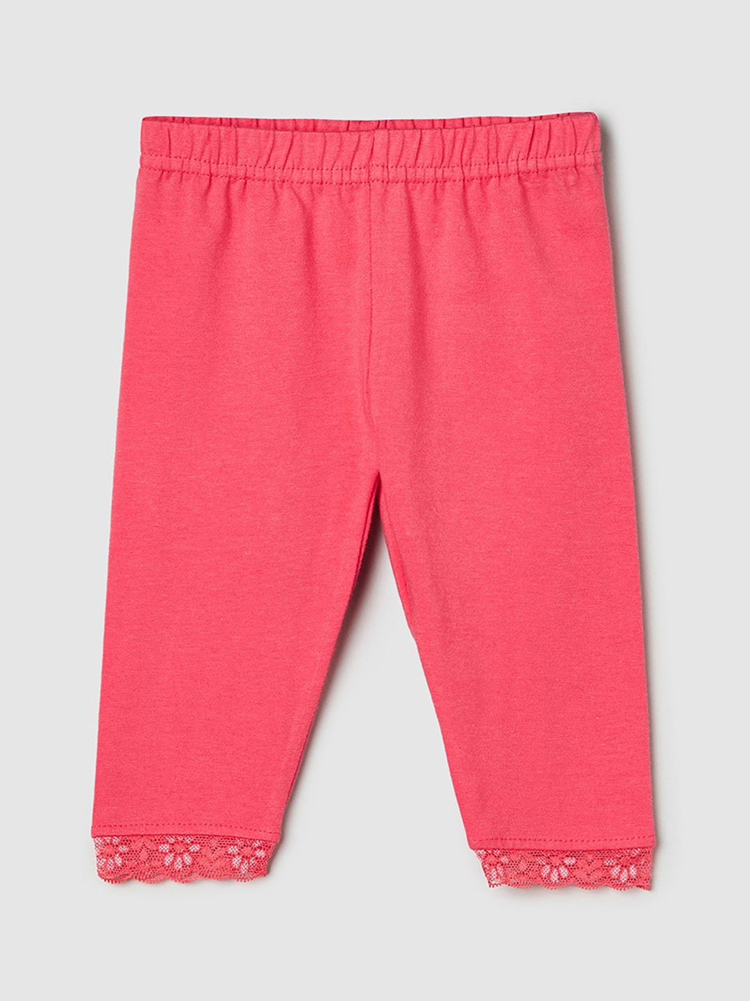

max Girls Red Solid Leggings