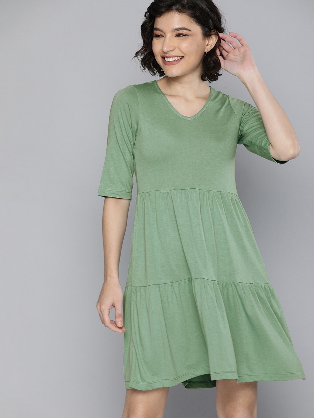 

M&H Easy Blue A-Line Dress