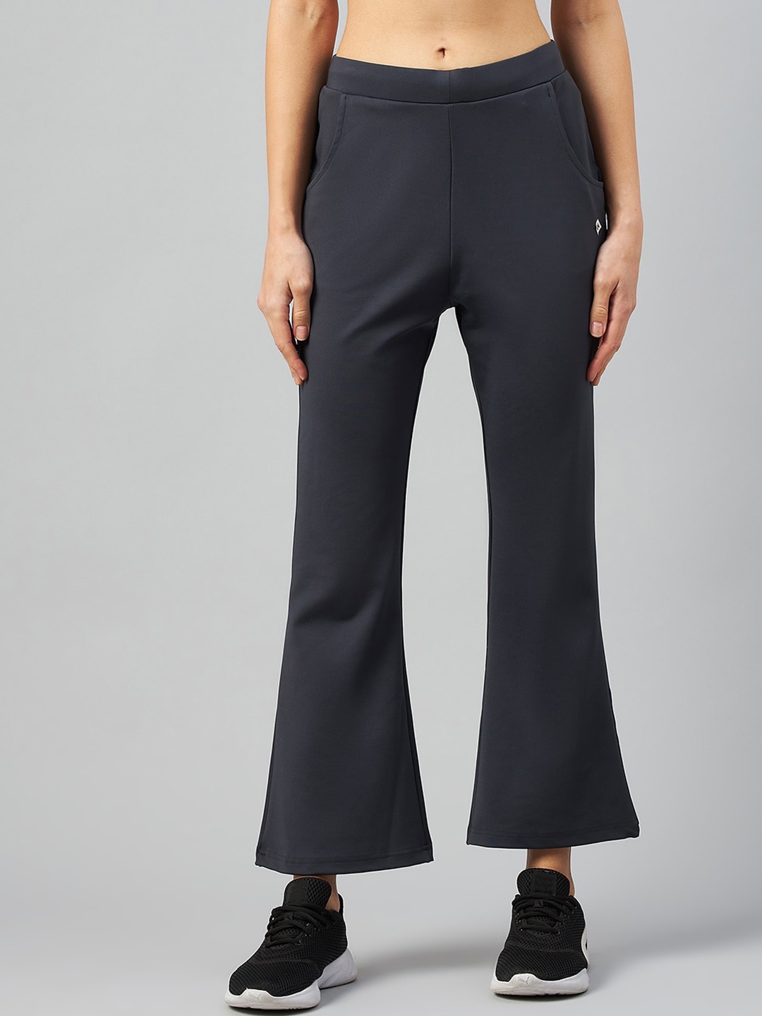 

C9 AIRWEAR Women Grey Solid Boot Cut Bell Bottom Track Pant