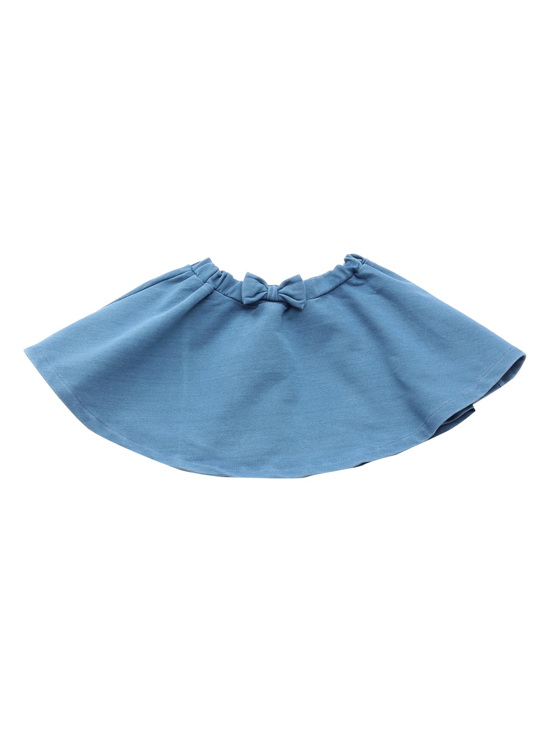 

Lil Lollipop Girls Blue Solid Pure Cotton Above Knee Flared Skirt