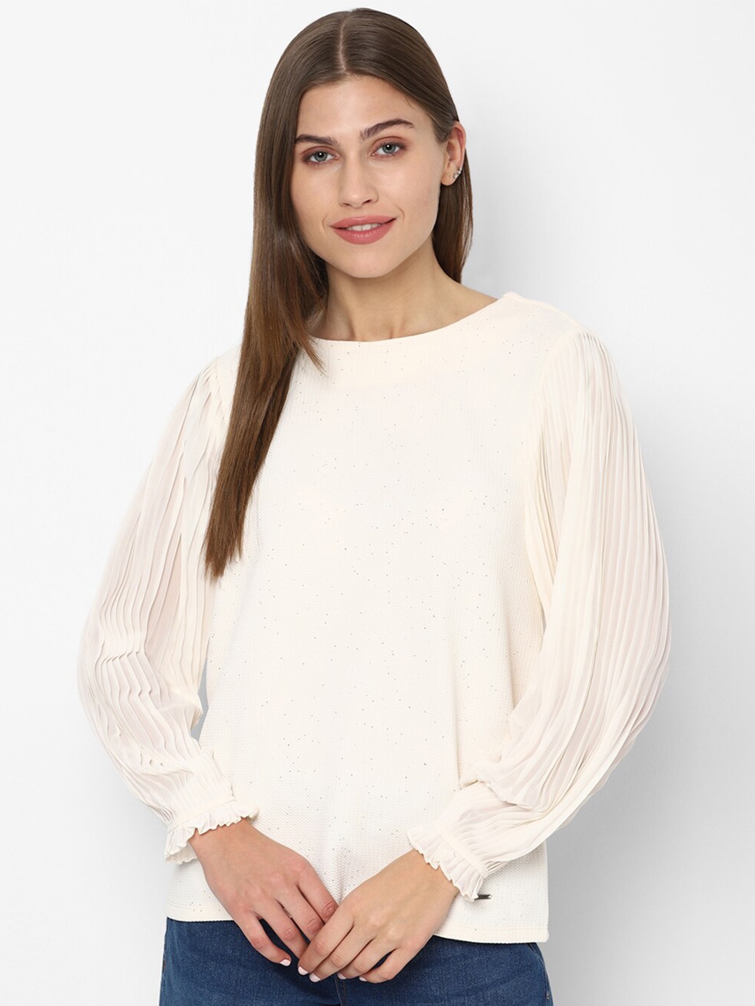 

Allen Solly Woman Cream-Coloured Top
