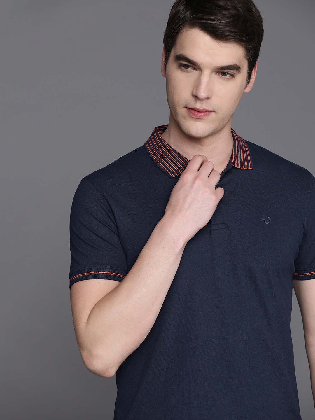 

Allen Solly Polo Collar T-shirt, Navy blue