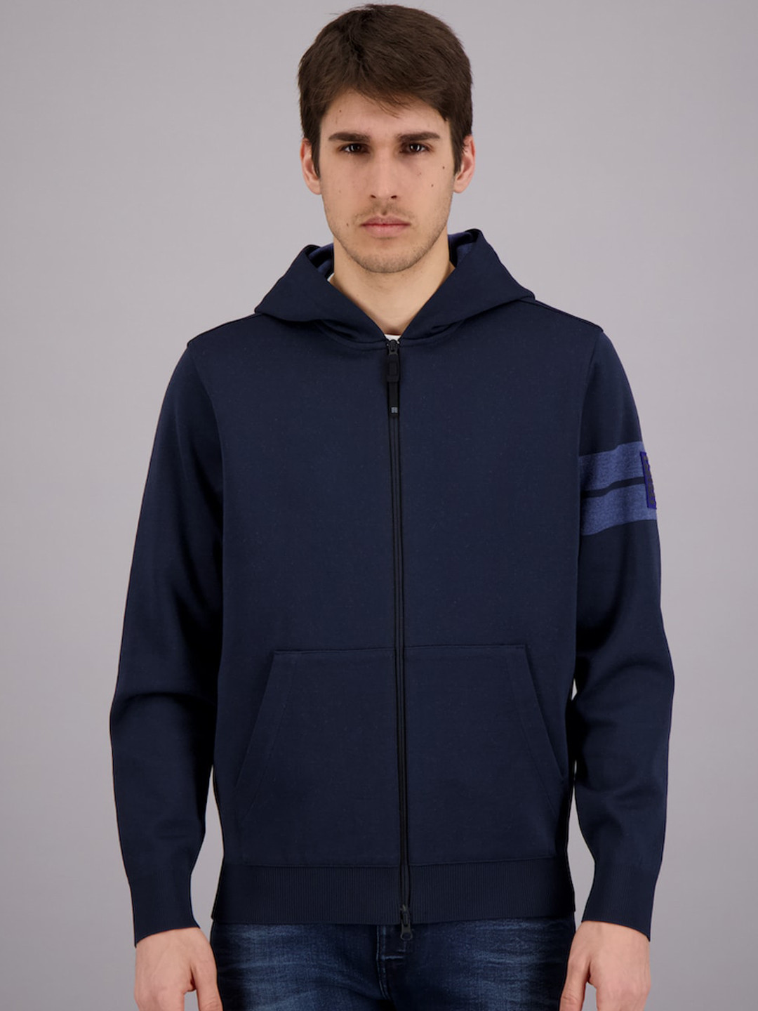 

FREESOUL Men Blue Solid Regular Sporty Jacket