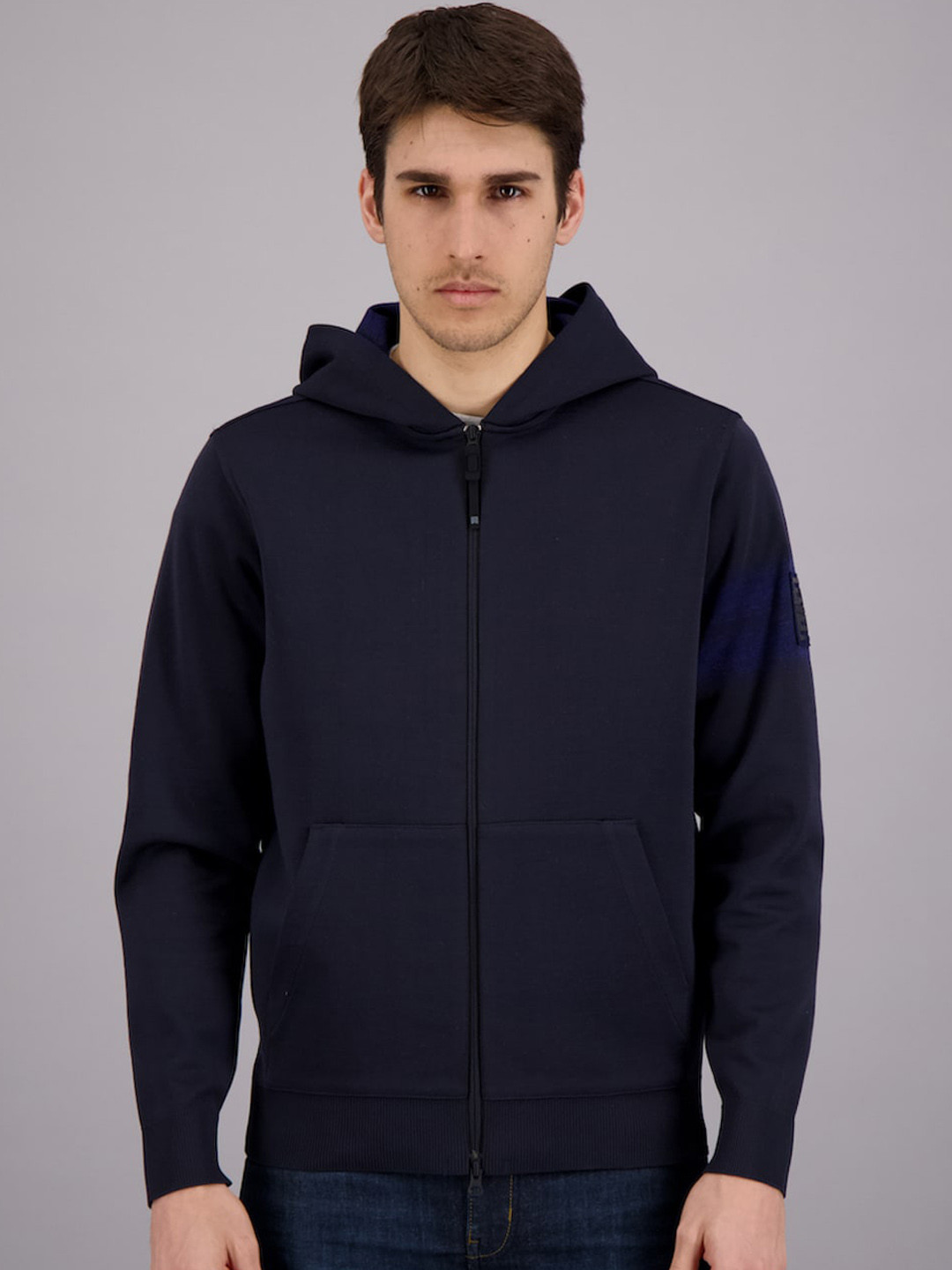 

FREESOUL Men Blue Open Front Jacket
