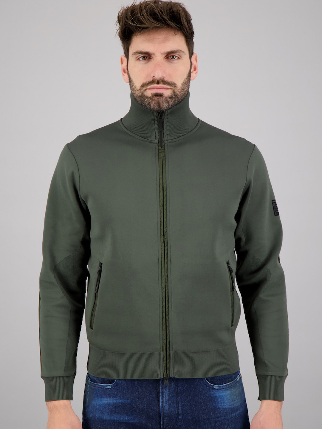 

FREESOUL Men Green Bomber Jacket