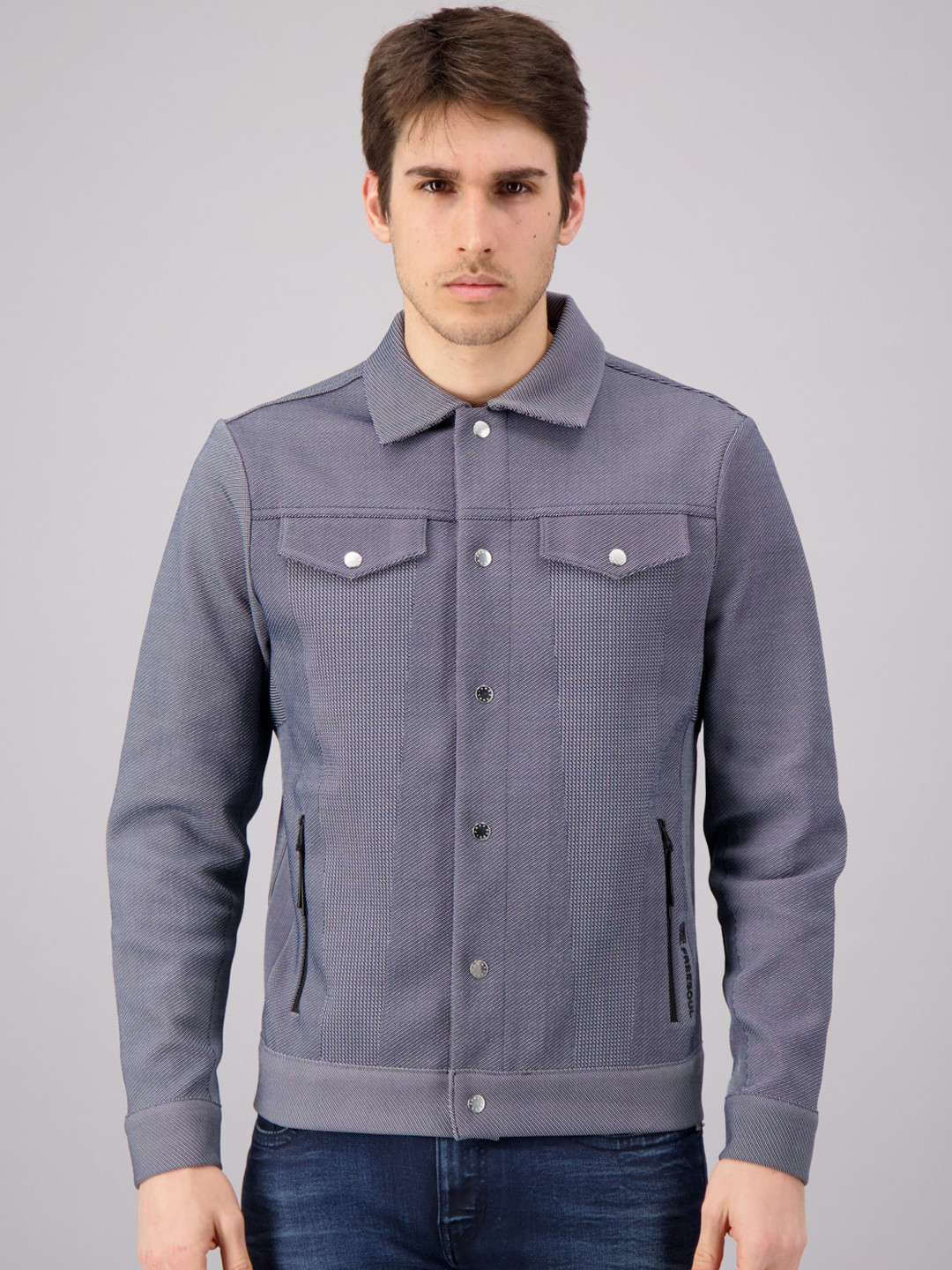 

FREESOUL Men Blue Fashion Jacket