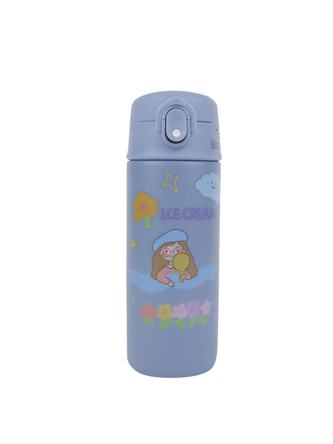 

iSWEVEN Blue Printed Vacuum Insulated Stainless Steel Water Bottle