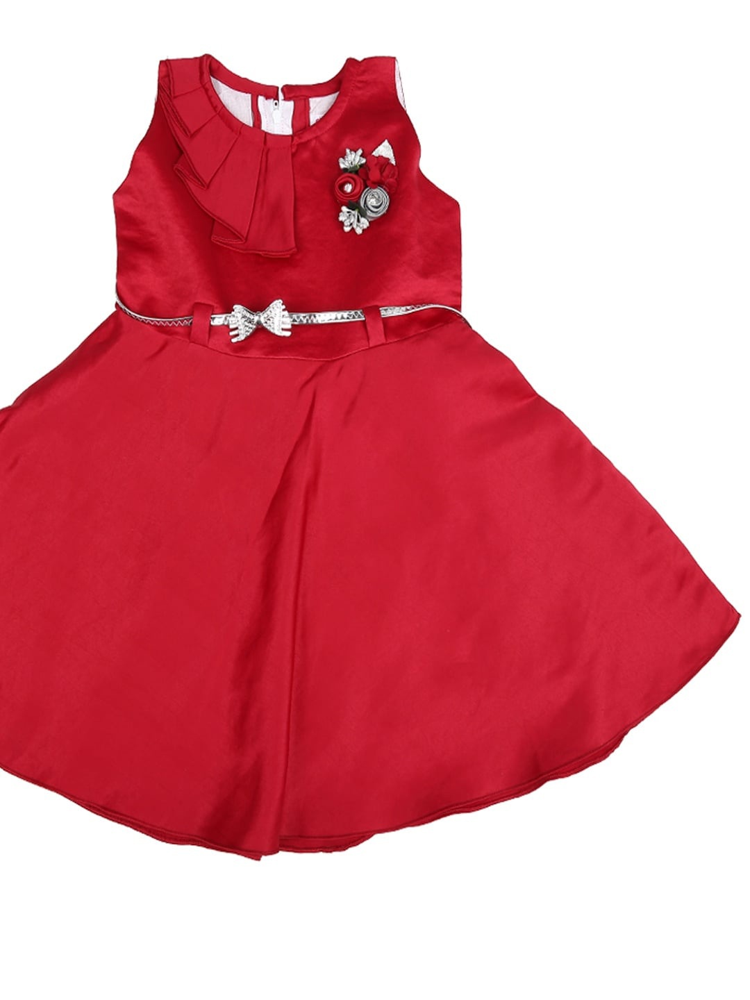 

V-Mart Maroon A-Line Dress
