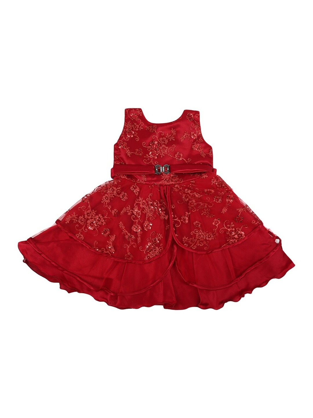 

V-Mart Red Fit and Flare Dress