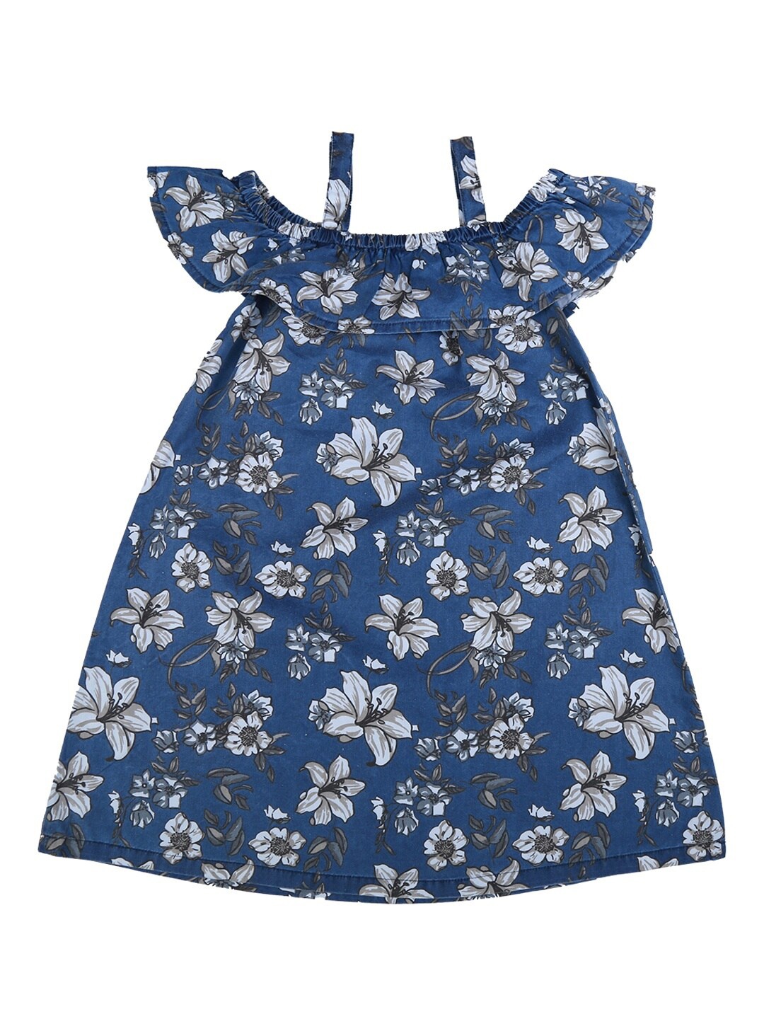 

V-Mart Blue Floral Printed Dress
