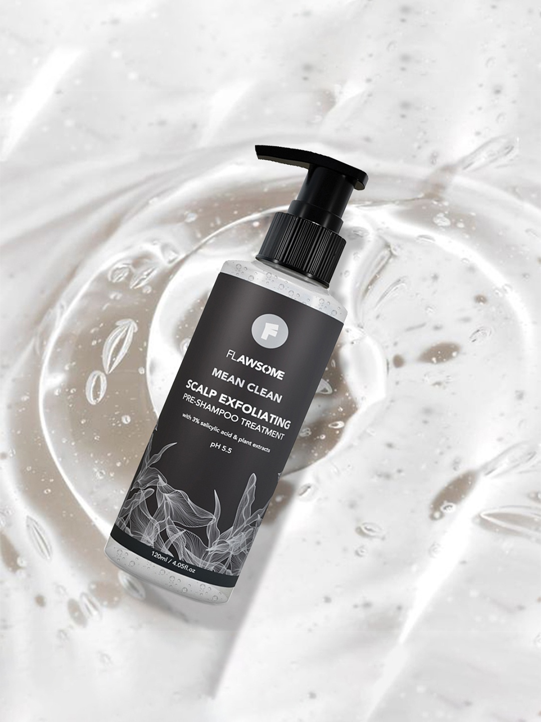 

Flawsome Mean Clean Scalp Exfoliating Pre-Shampoo Treatment - 120 ml, Black