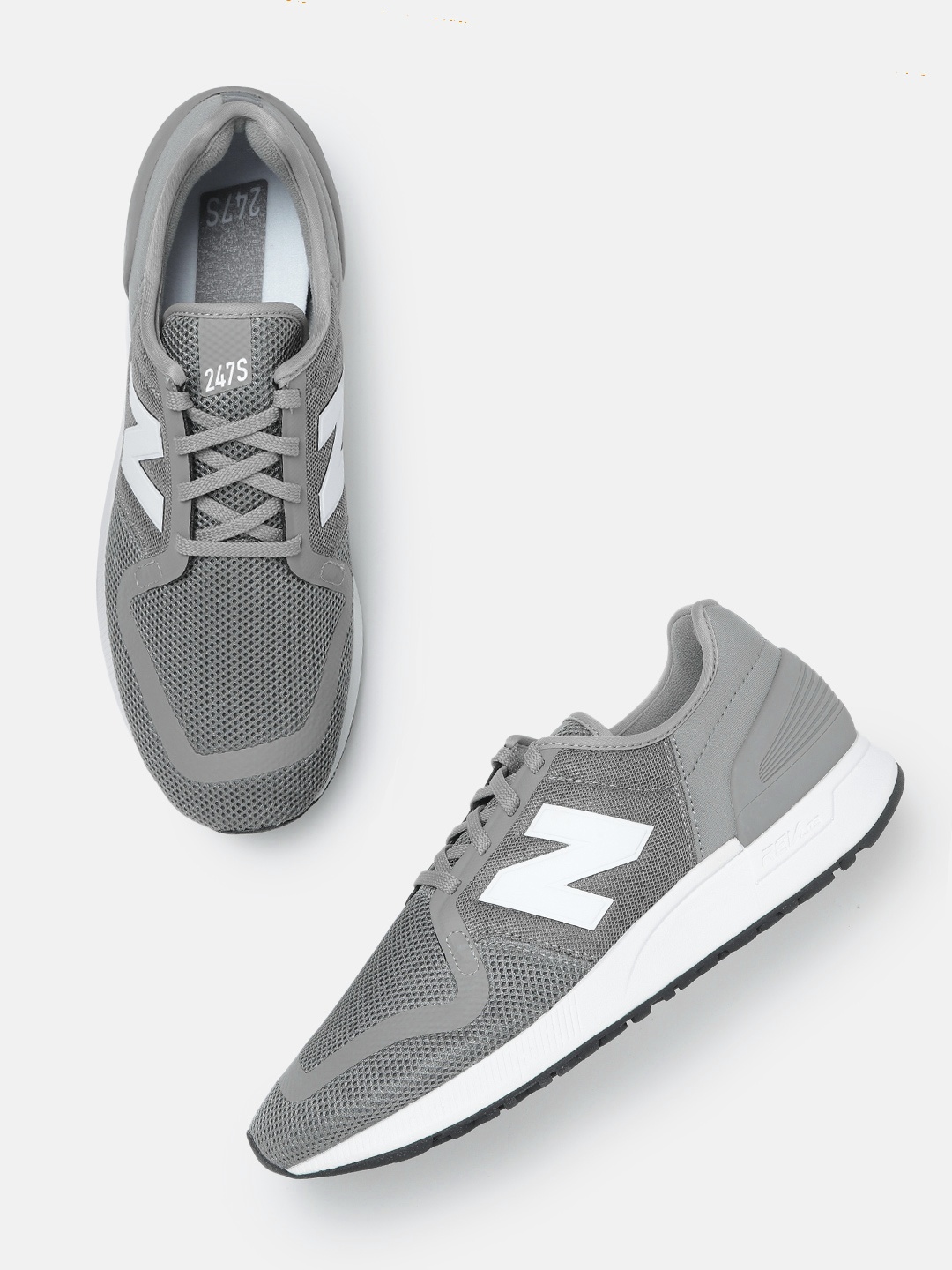 

New Balance Men Grey Woven Design 247 Sports Shoes