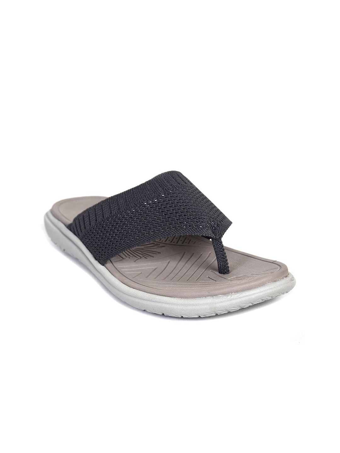

IMPAKTO Women Grey Woven Design Open Toe Flats