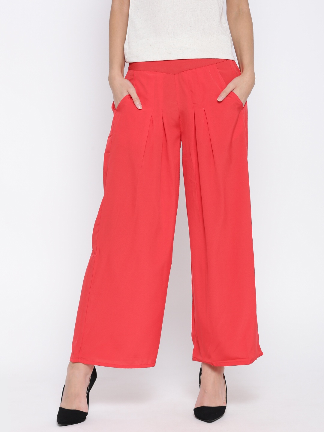 

AURELIA Coral Red Palazzos