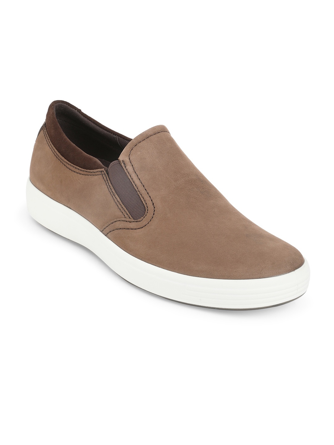 

ECCO Mens Seasonal Collection Cocoa Brown Leather Regular Sneakers