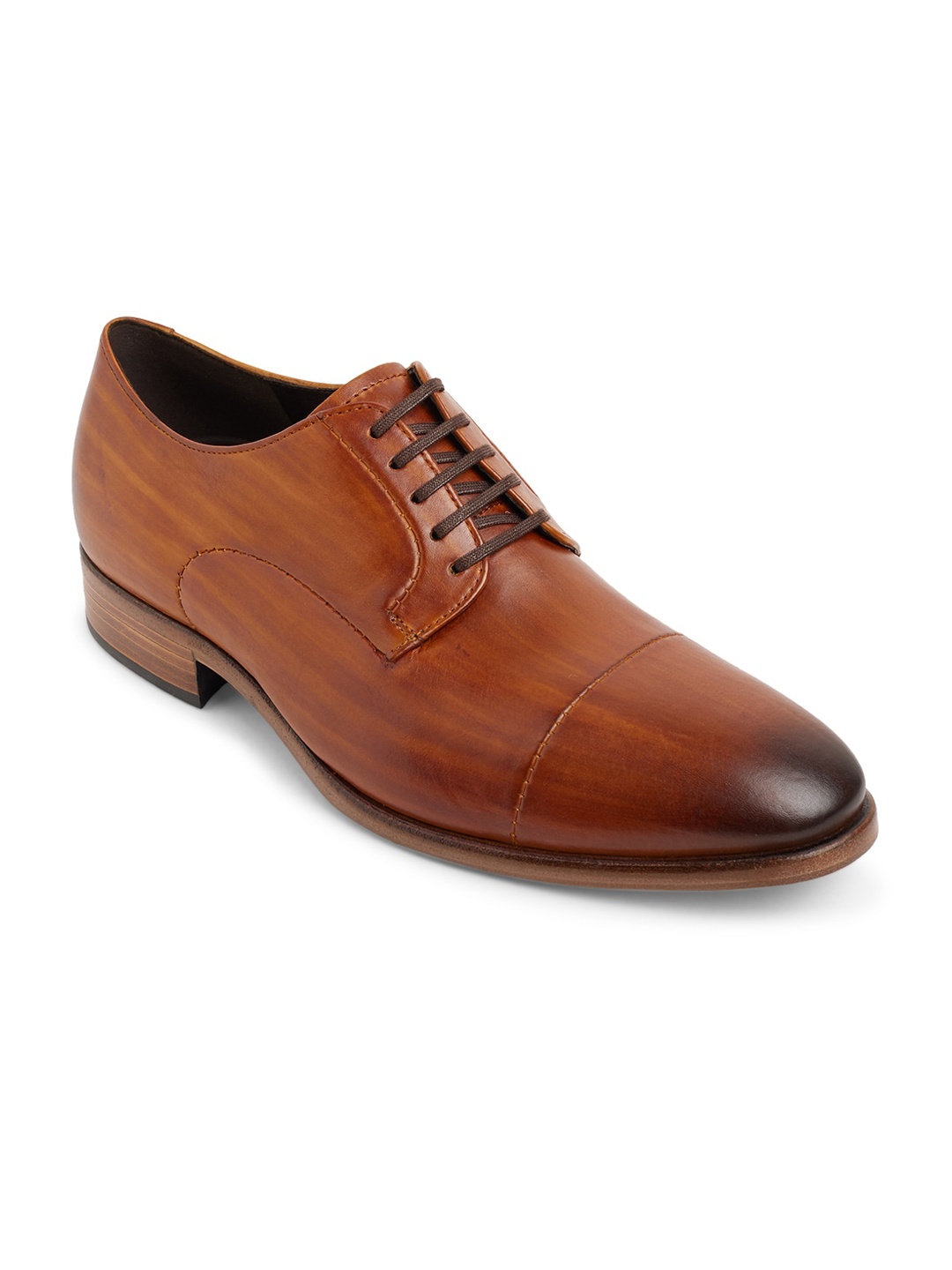 

ECCO Men Brown Solid Seasonal Collection Leather Formal Derbys
