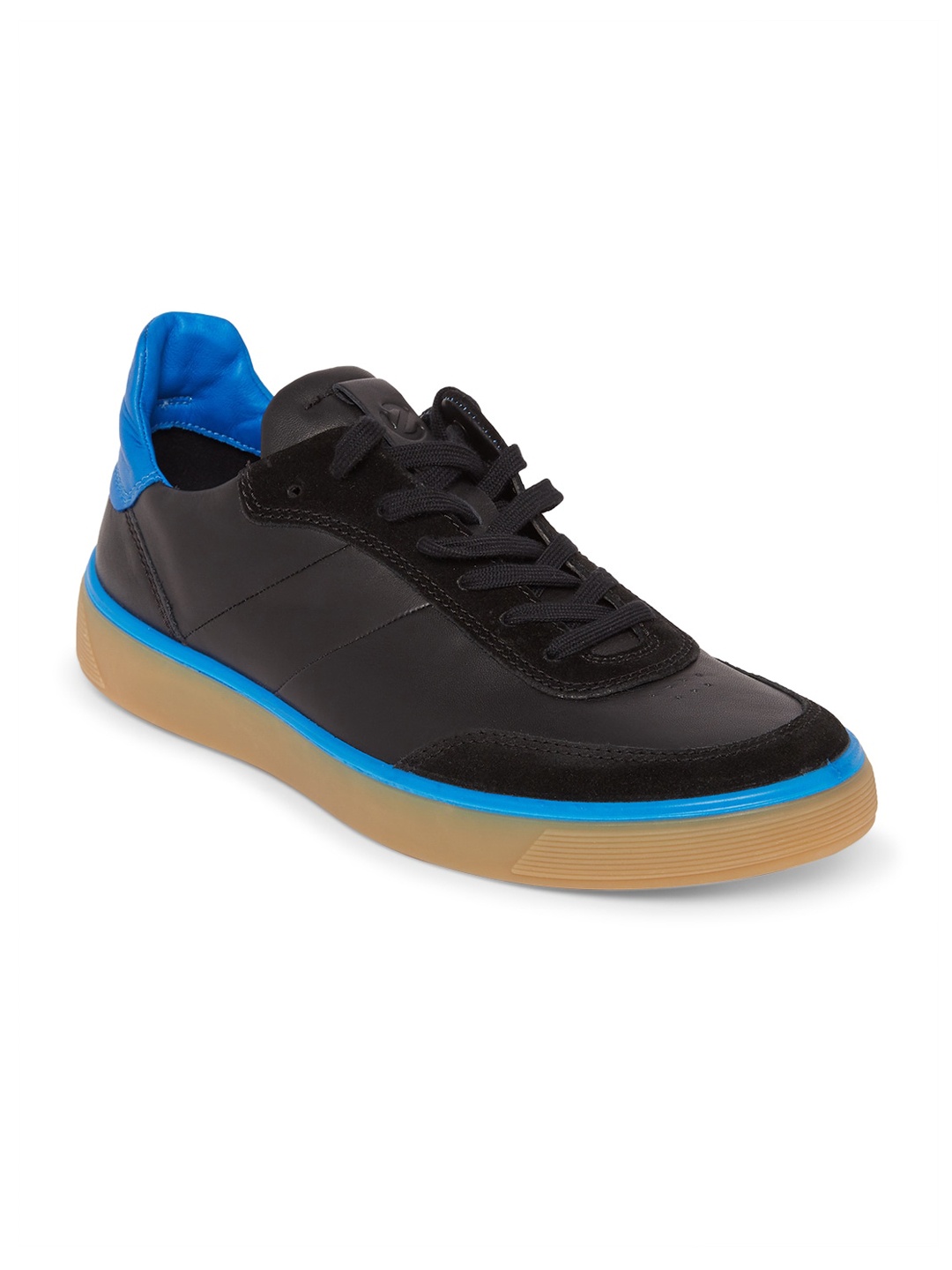 ECCO Mens Upgrades Black Leather Regular Sneakers