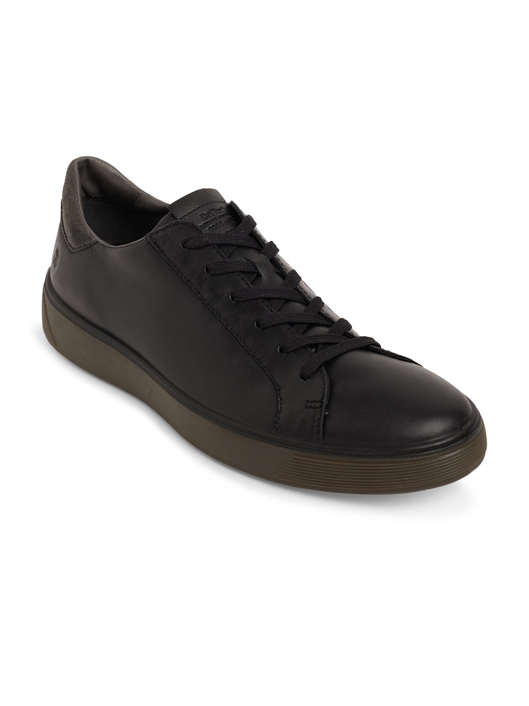

ECCO Men Black Contemporary Solid Leather Sneakers