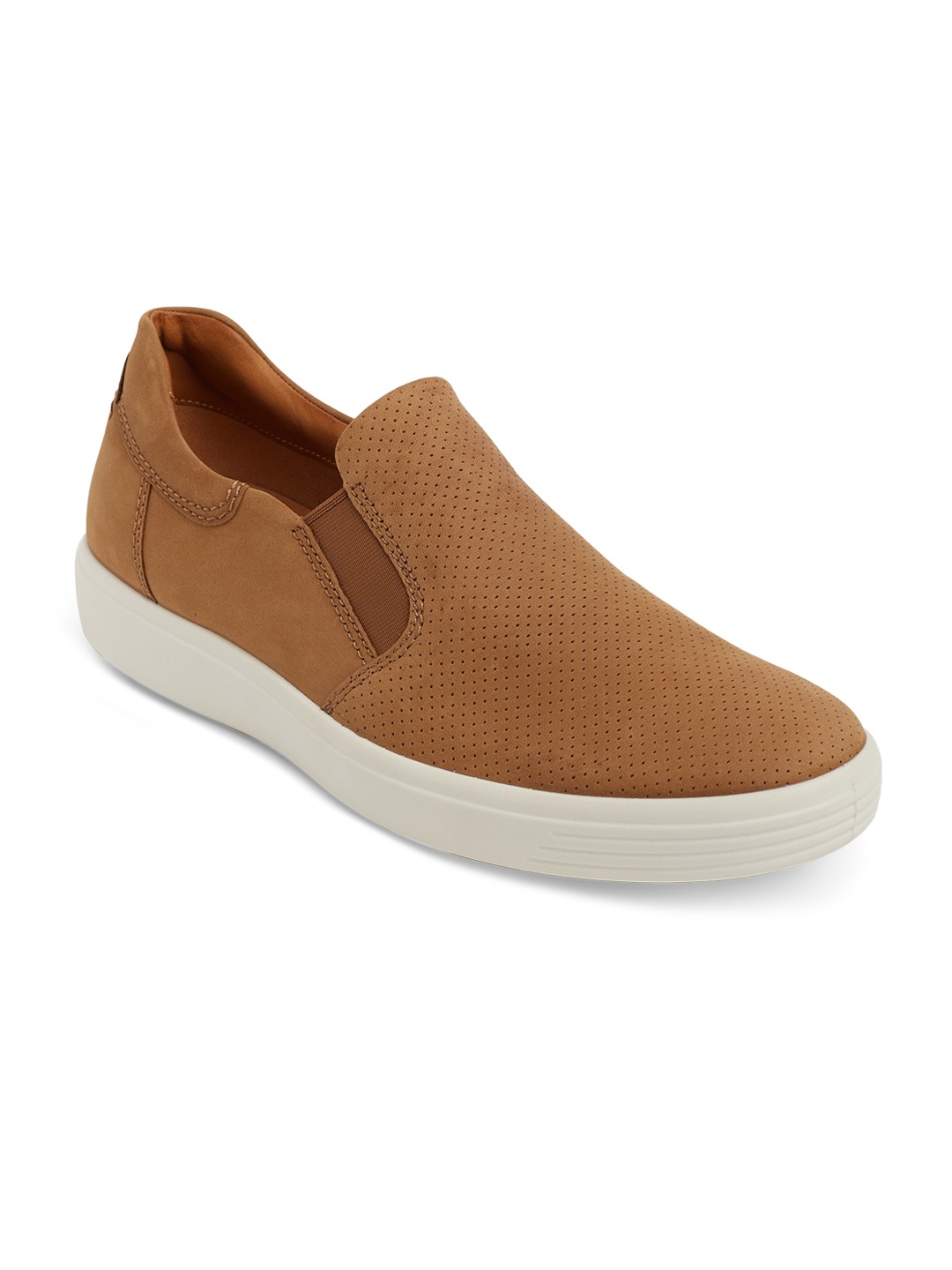 

ECCO Men Brown Solid Scandinavian Spirit Slip-On Sneakers