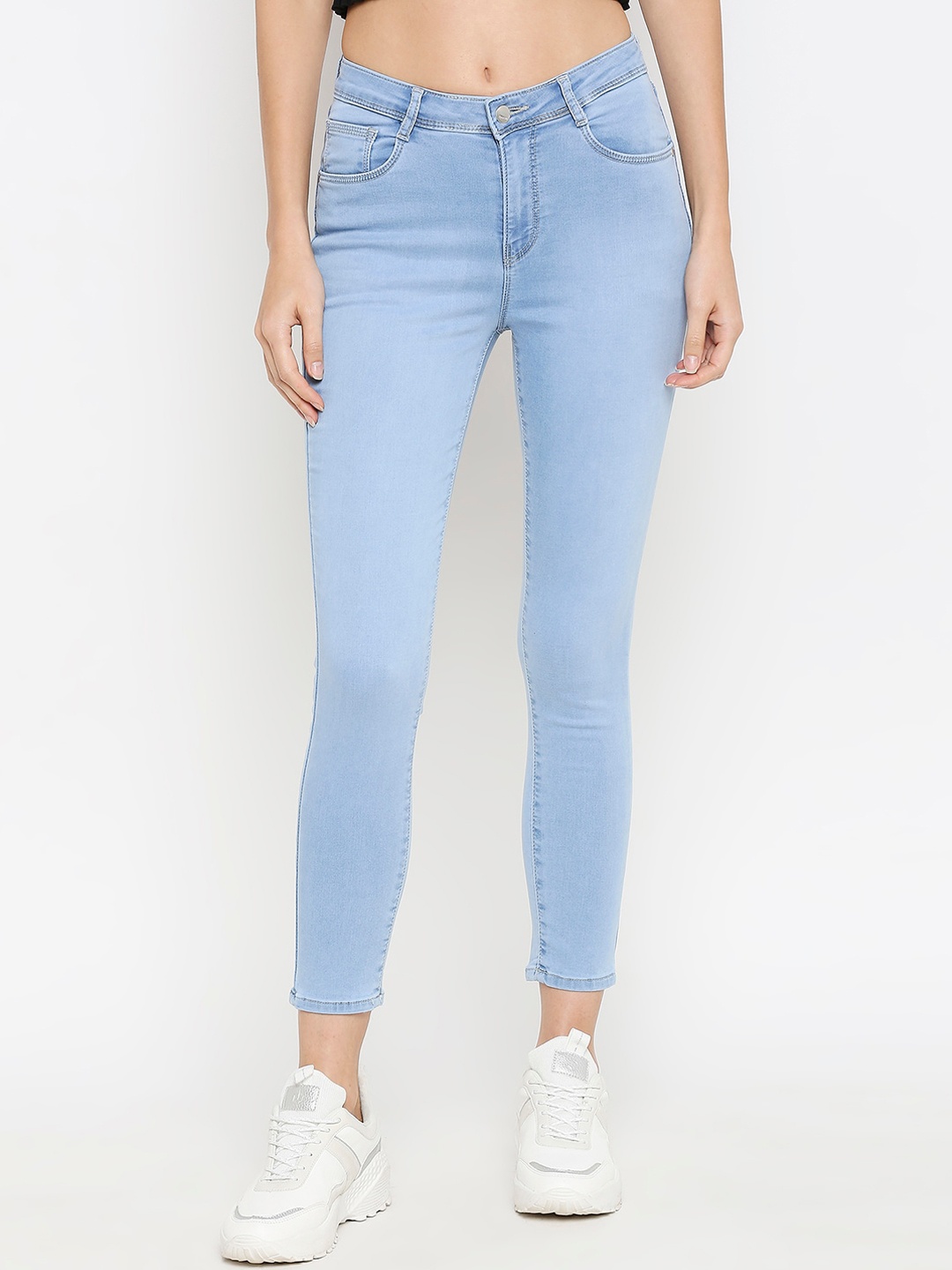

Kraus Jeans Women Blue Skinny Fit High-Rise Jeans