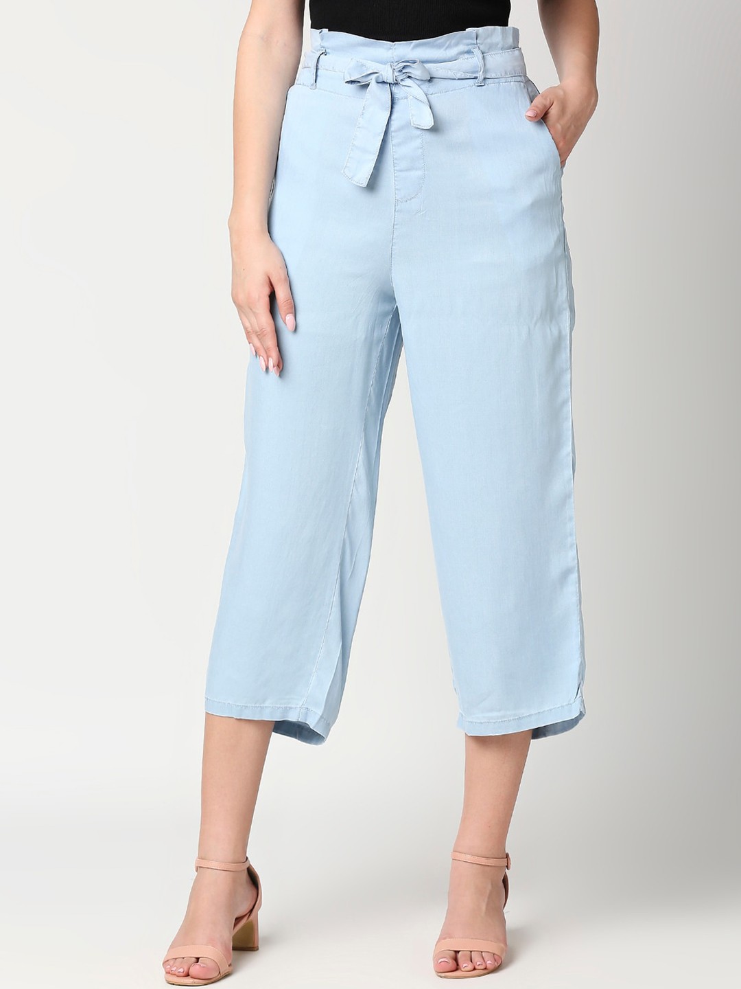 

Kraus Jeans Blue Loose Fit High-Rise Trousers