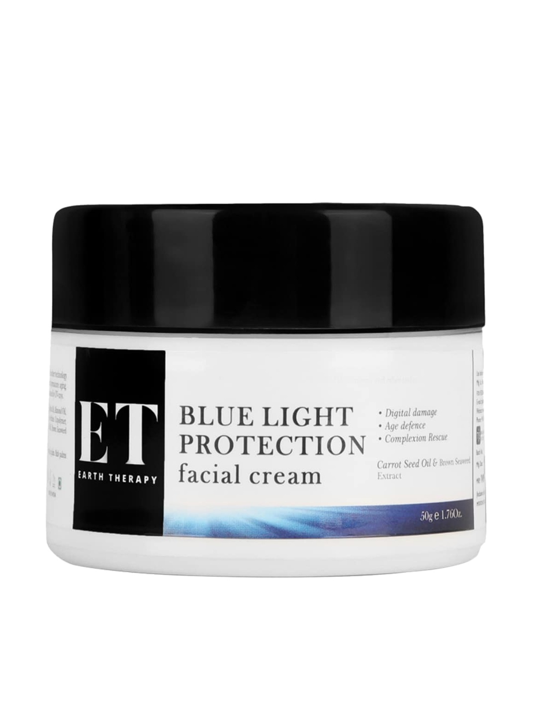 

EARTH THERAPY Blue Light Protection Facial Cream 50 g, White