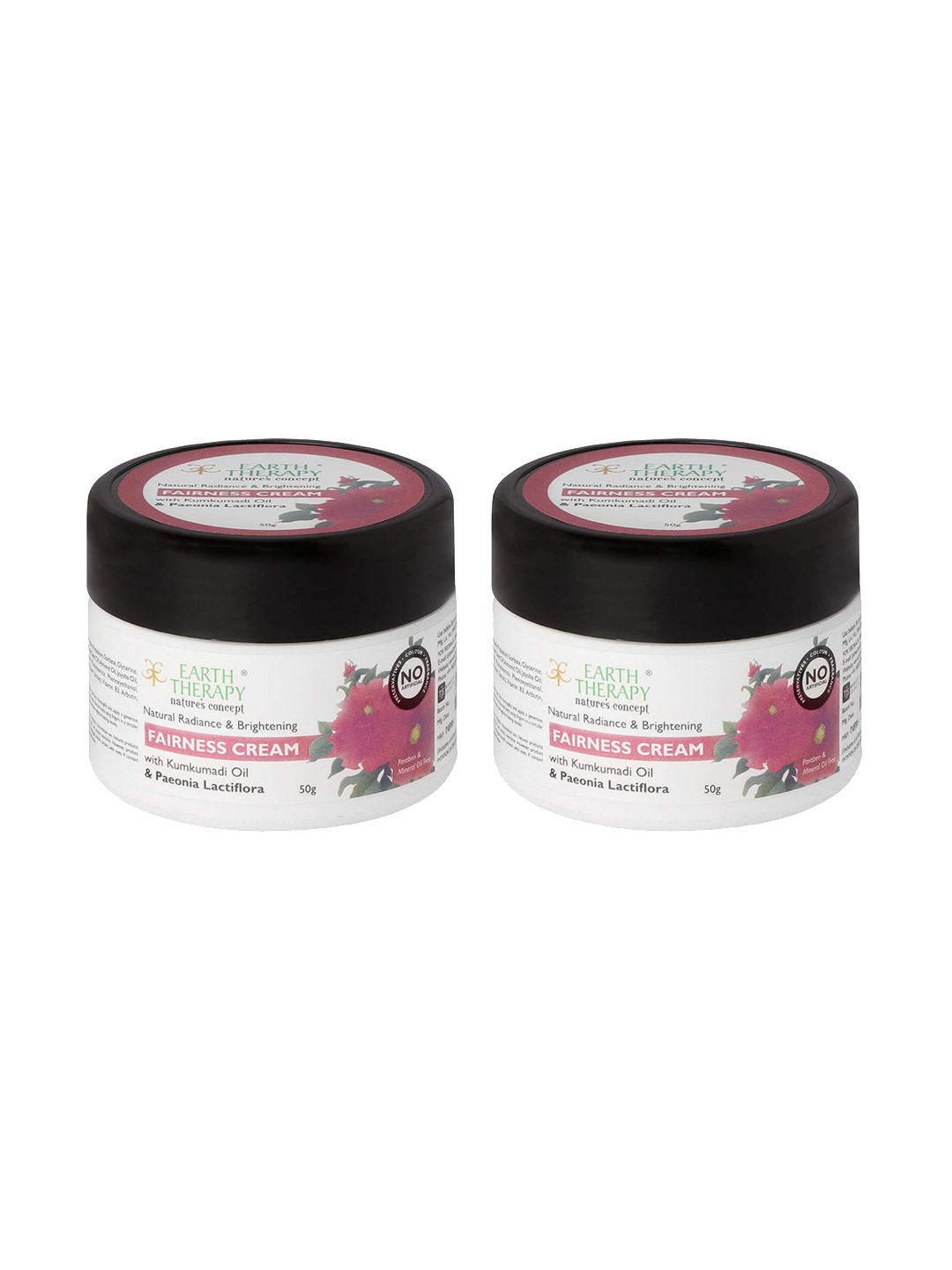 

EARTH THERAPY Set of 2 Fairness Cream with Kumkumadi Oil 50 g each, White
