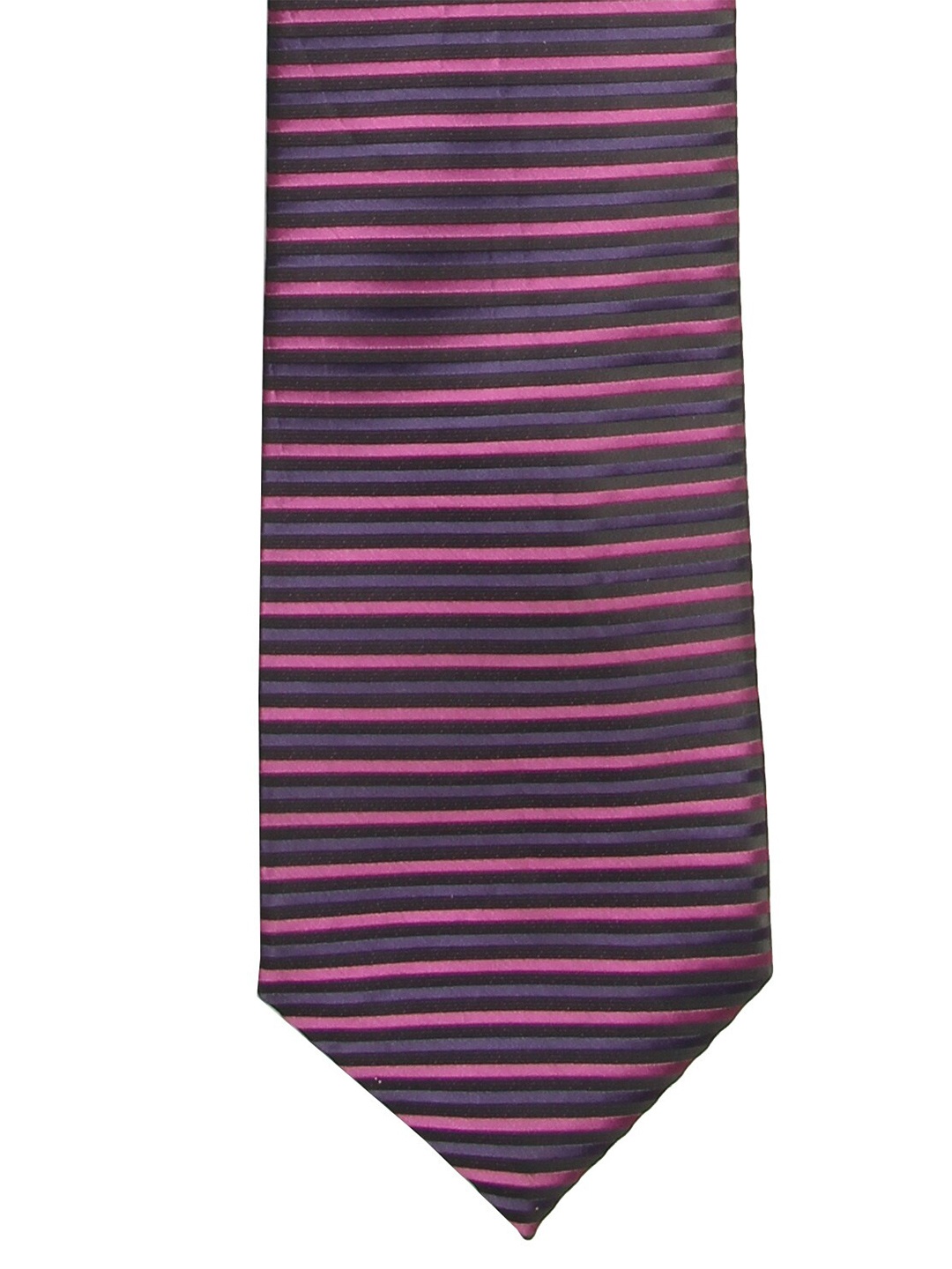 

Calvadoss Men Purple Striped Broad Tie