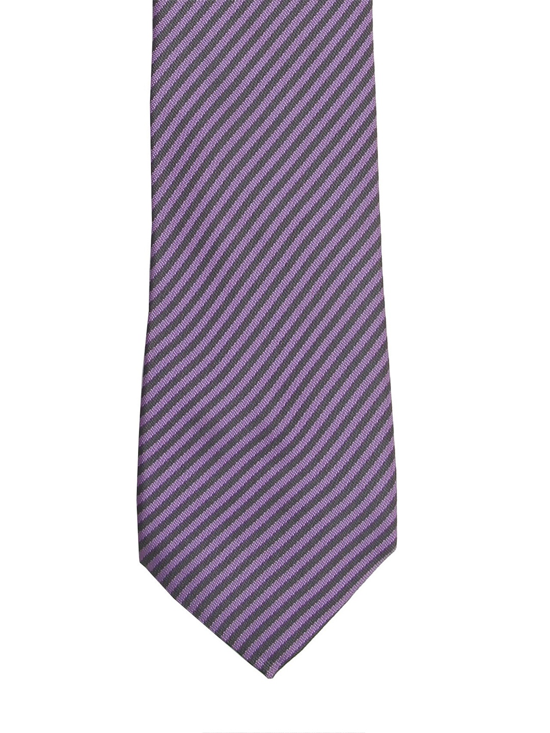 

Calvadoss Men Purple Striped Broad Tie