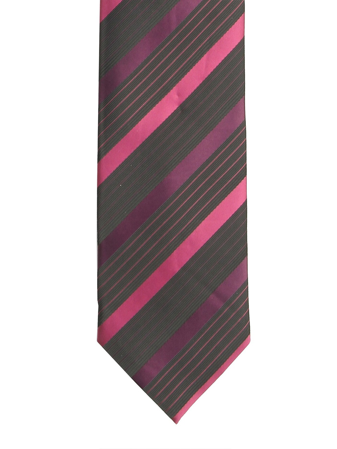 

Calvadoss Men Purple Striped Broad Tie