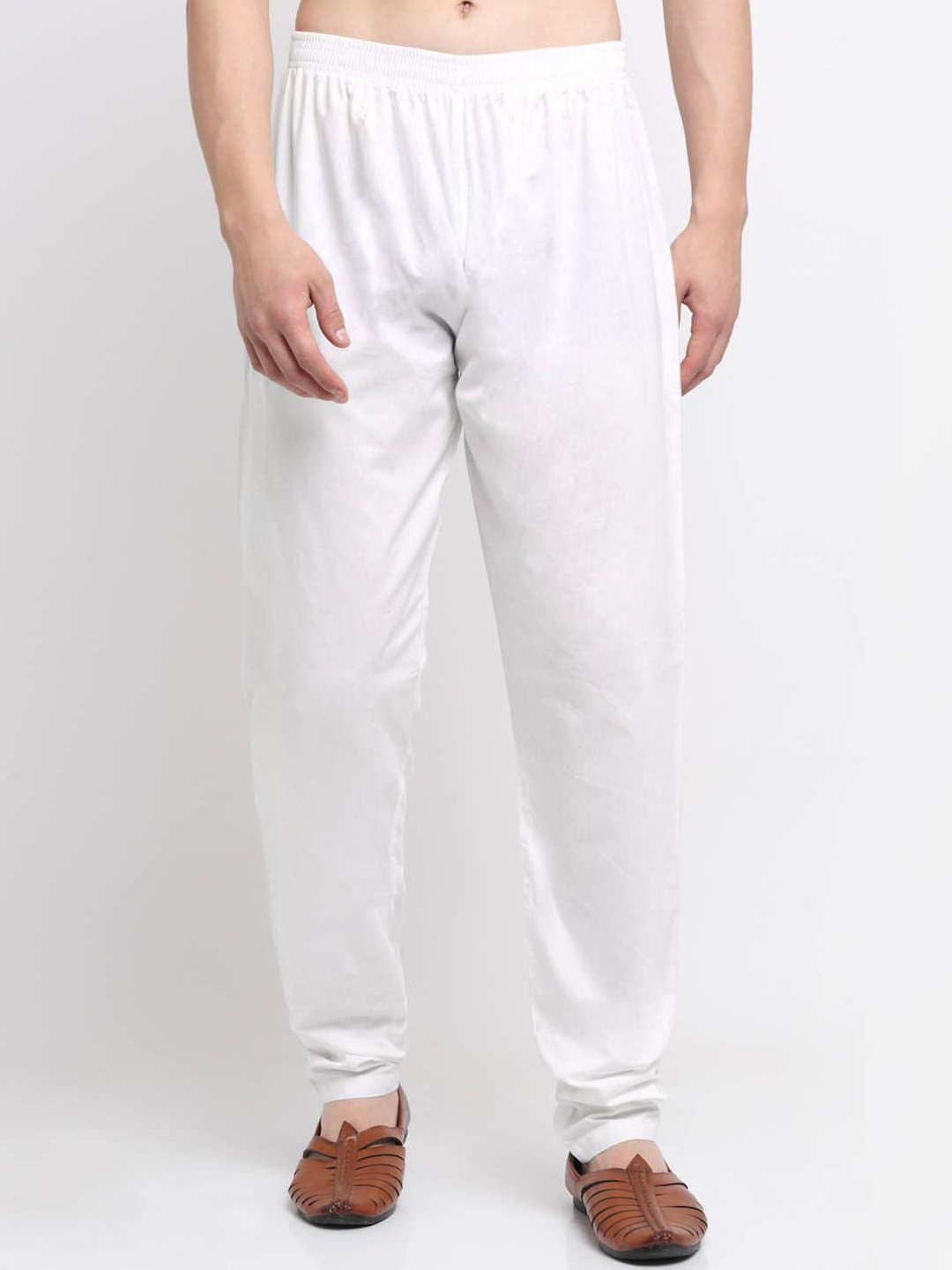 

KLOTTHE Men White Solid Cotton Pyjamas