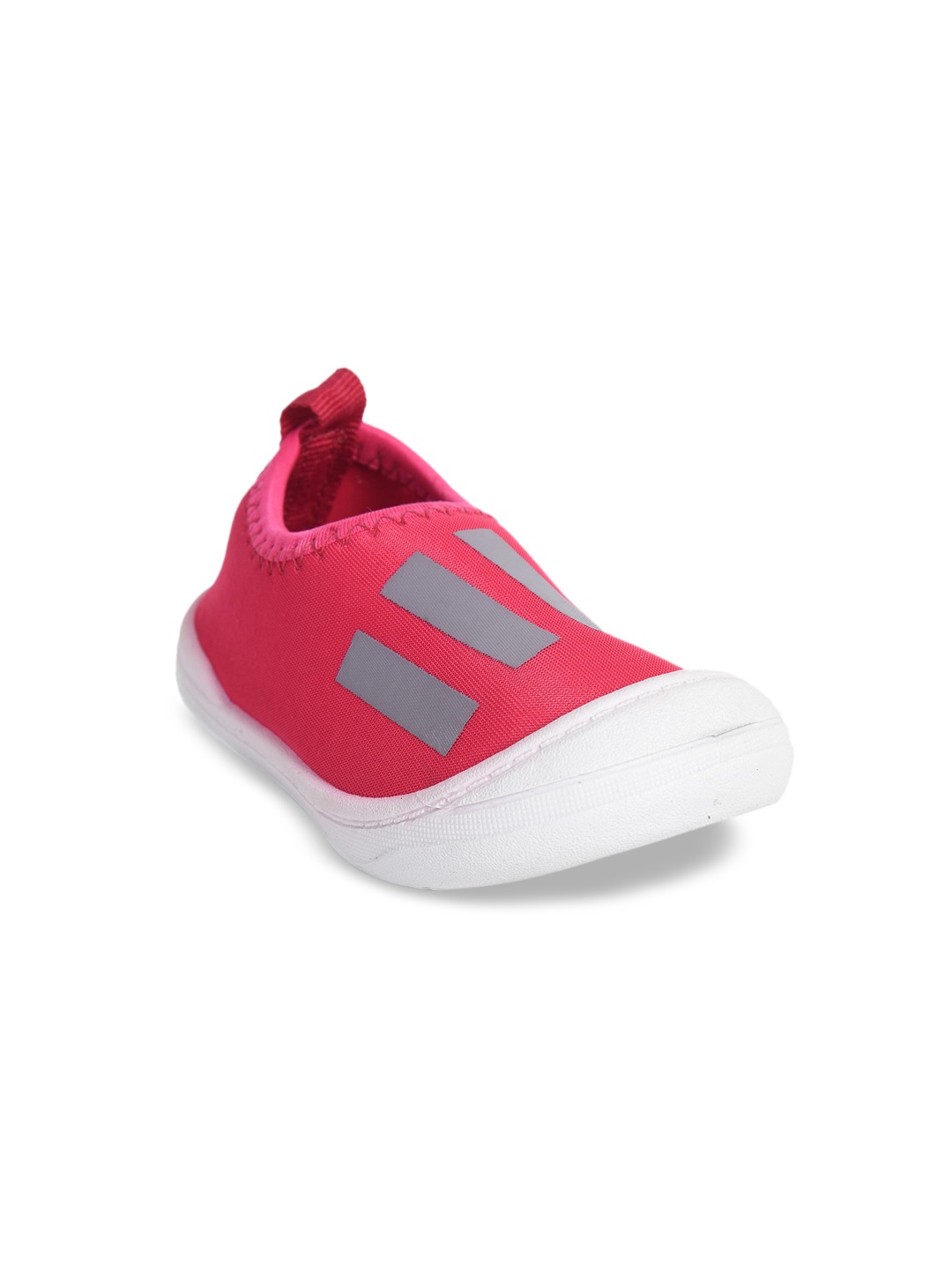 

Ajanta Kids Pink & Grey Printed Slip-On Sneakers