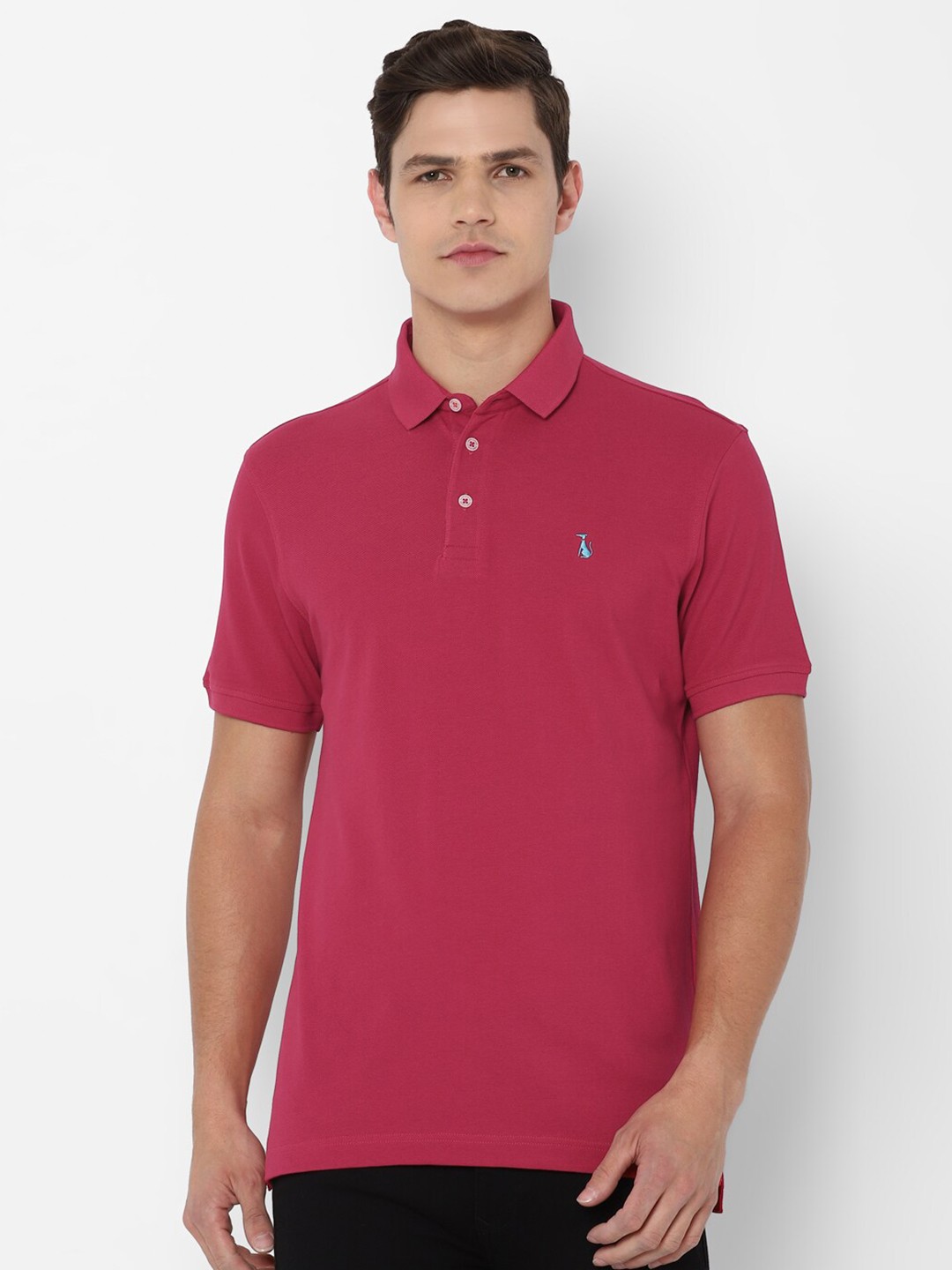 

SIMON CARTER LONDON Men Red Polo Collar T-shirt