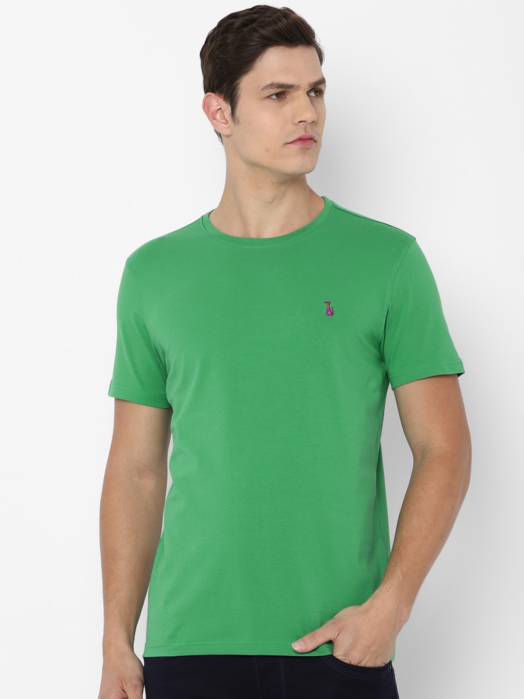 

SIMON CARTER LONDON Men Green Applique T-shirt