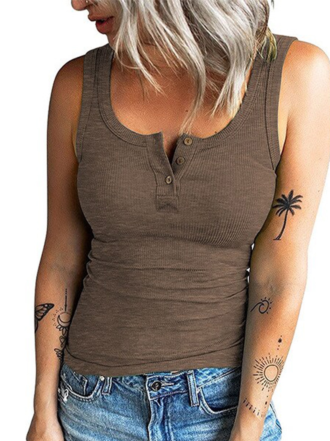 

La Aimee Brown Tank Top