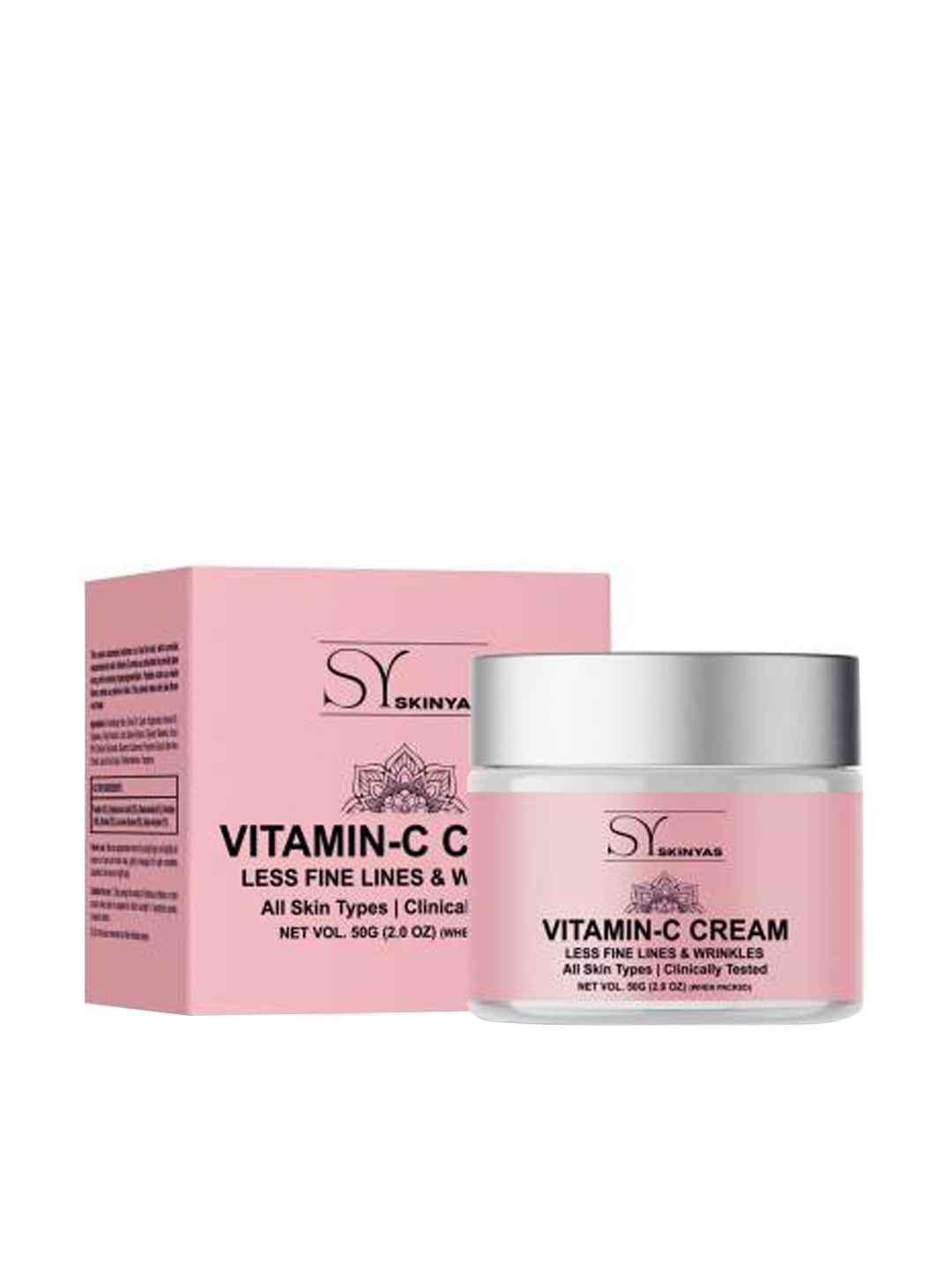 

SKINYAS Vitamin C Face Cream for All Skin Types - 50 g, Pink