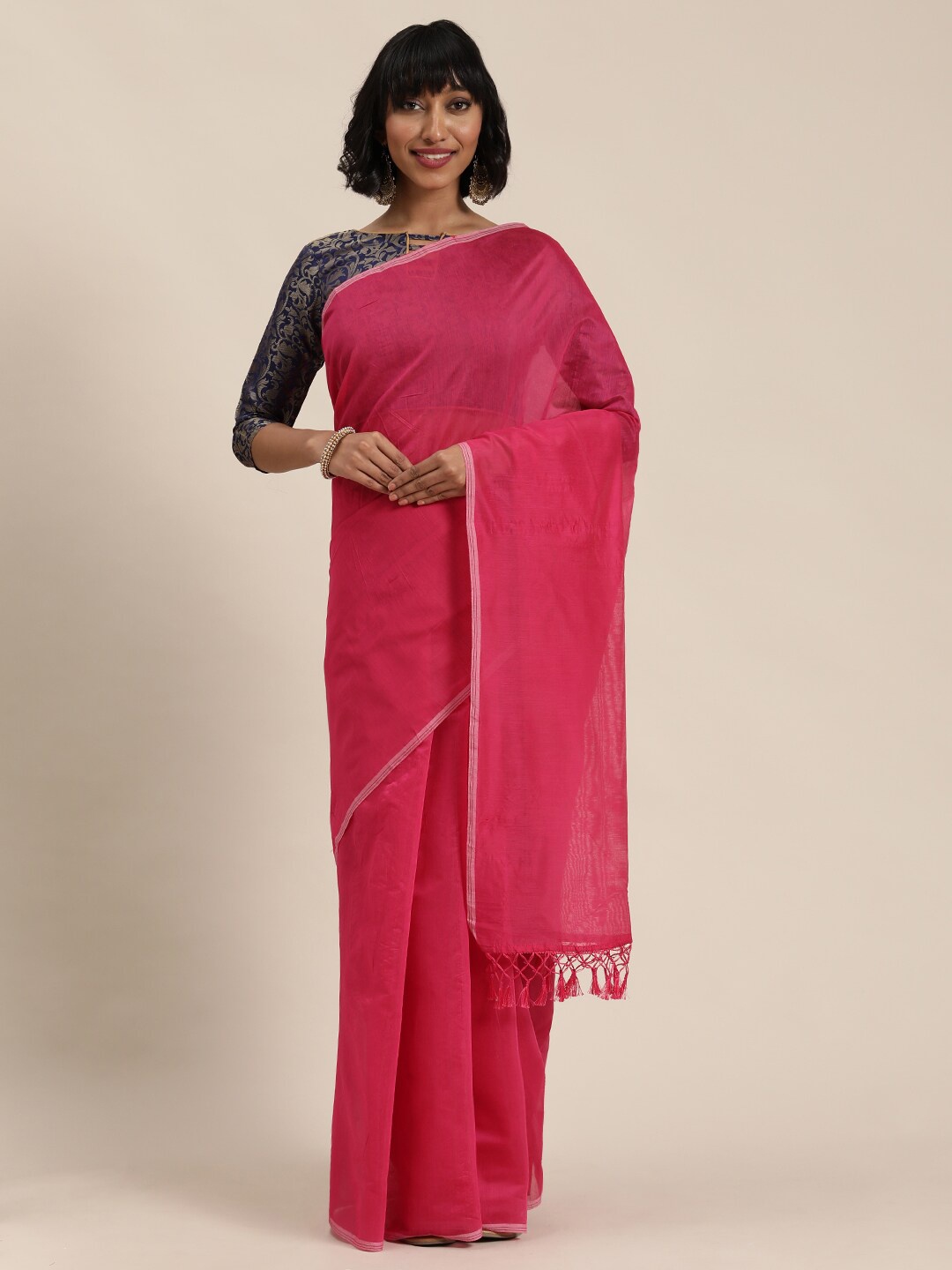 

Florence Magenta Art Silk Saree