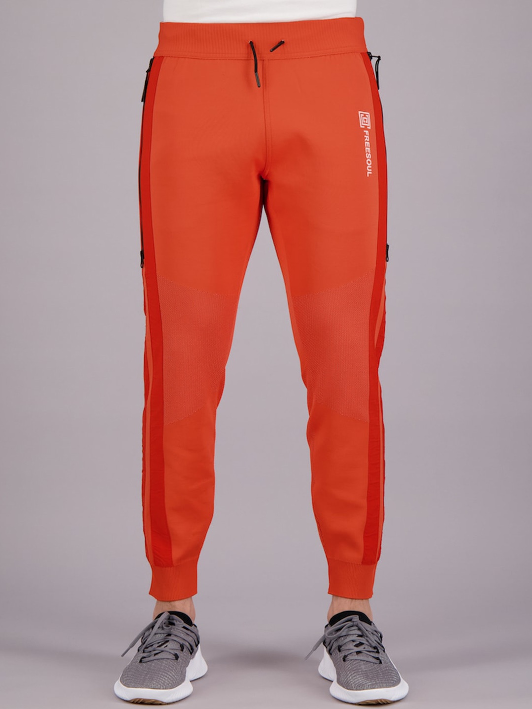

FREESOUL Men Orange Solid Track Pants