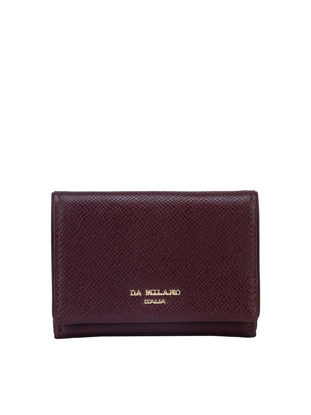 

Da Milano Men Purple Leather Card Holder