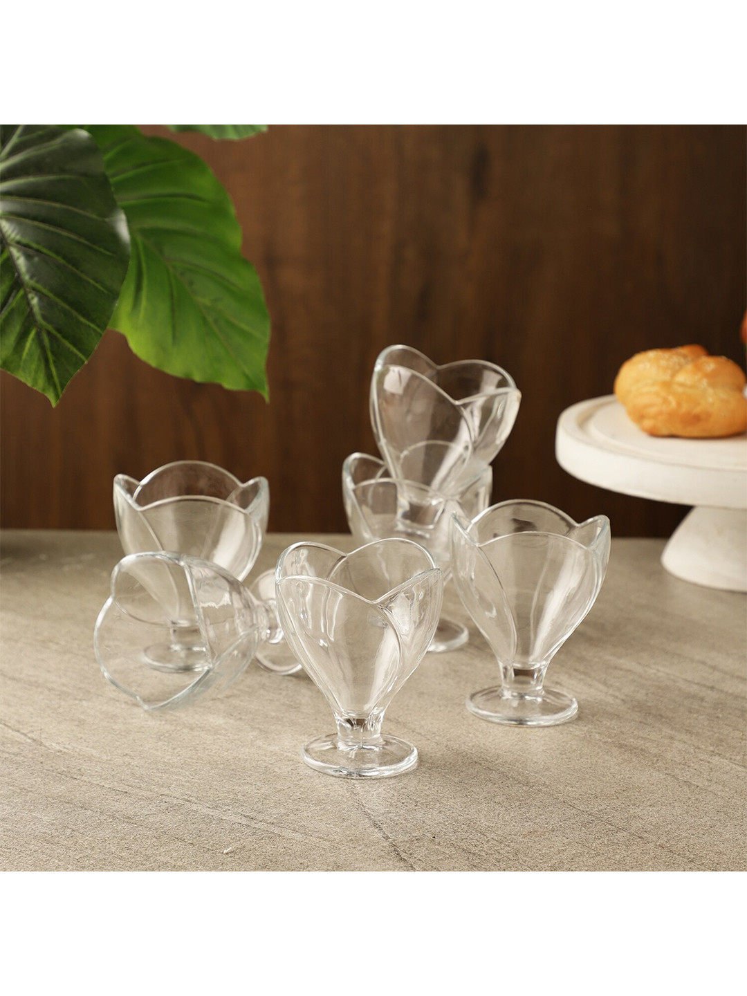 

The Decor Mart 6 Pieces Transparent Glass Bowls