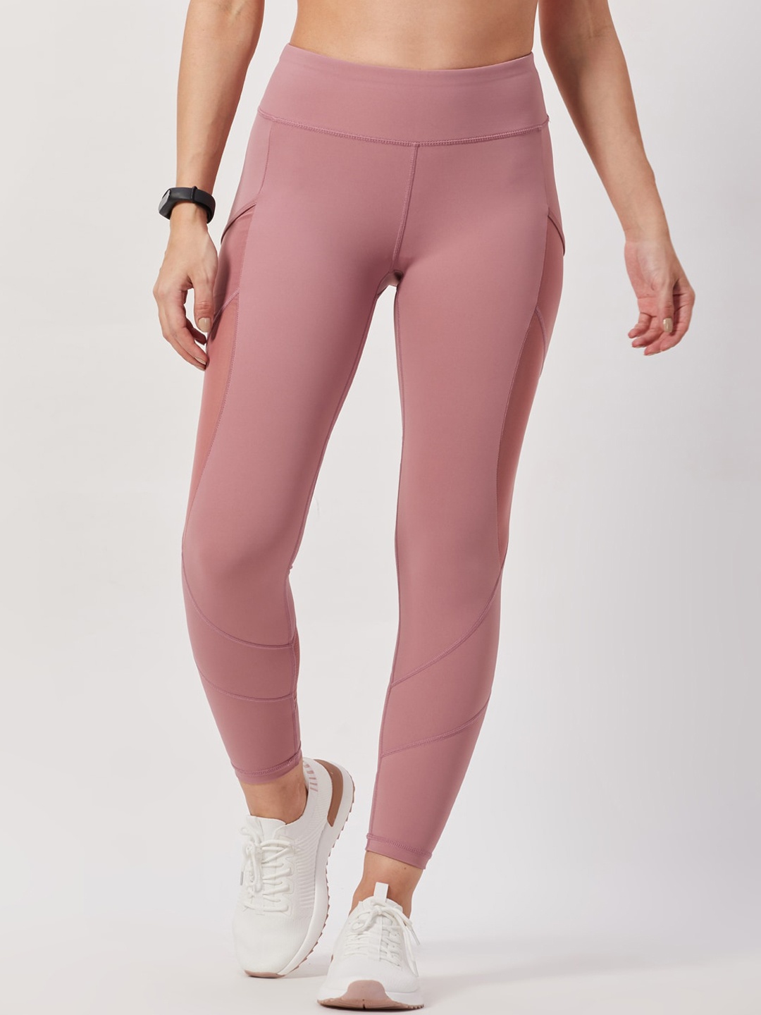 

SEEQ Women Mauve Solid Rapid Dry Tights