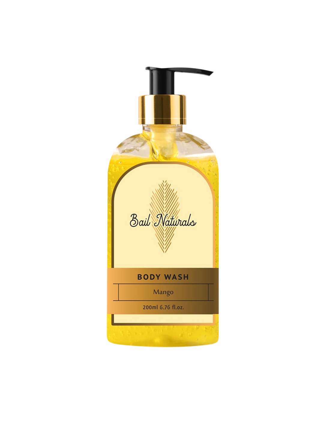 

BAIL NATURALS Mango Body Wash with Aloevera Extract & Glycerin 200 ml, Yellow