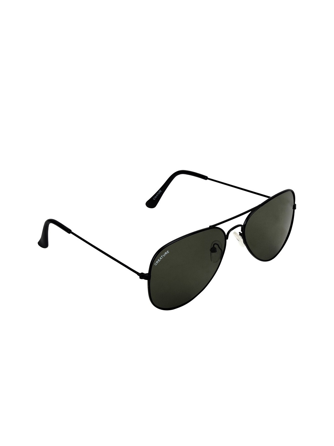

Creature Unisex Black Lens & Black Aviator Sunglasses with UV Protected Lens