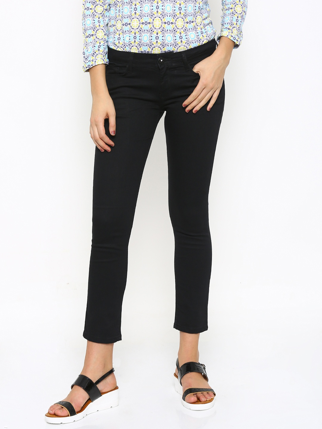 

Jealous 21 Women Black Super Skinny Fit Jeans