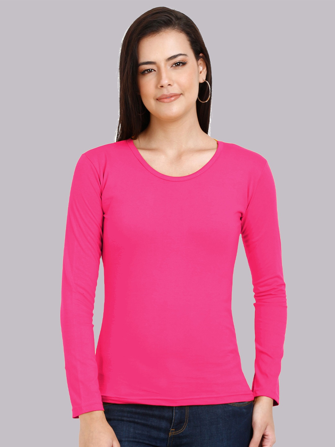 

Fleximaa Women Pink T-shirt