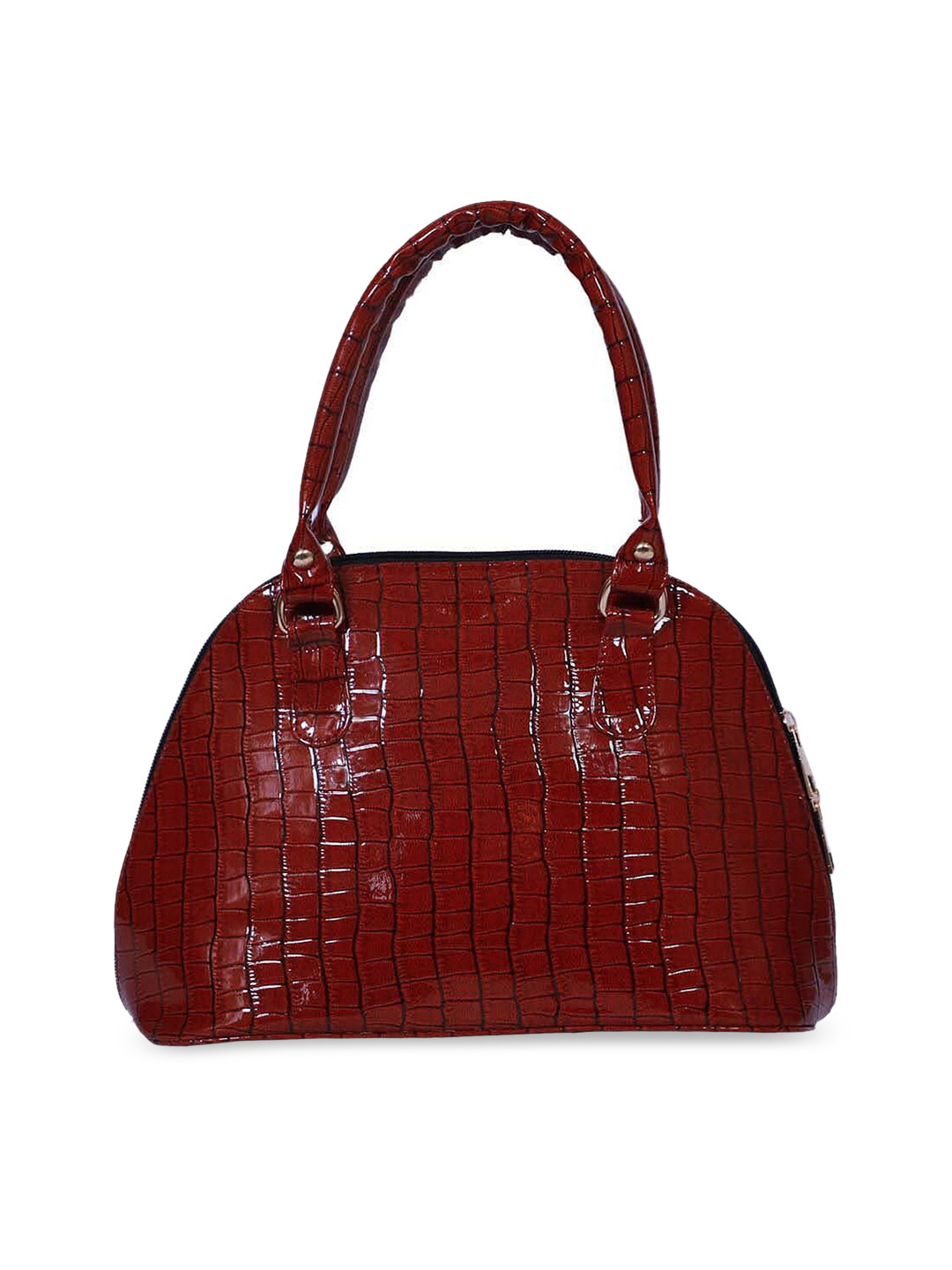 

FABBHUE Red Animal Textured PU Shoulder Bag