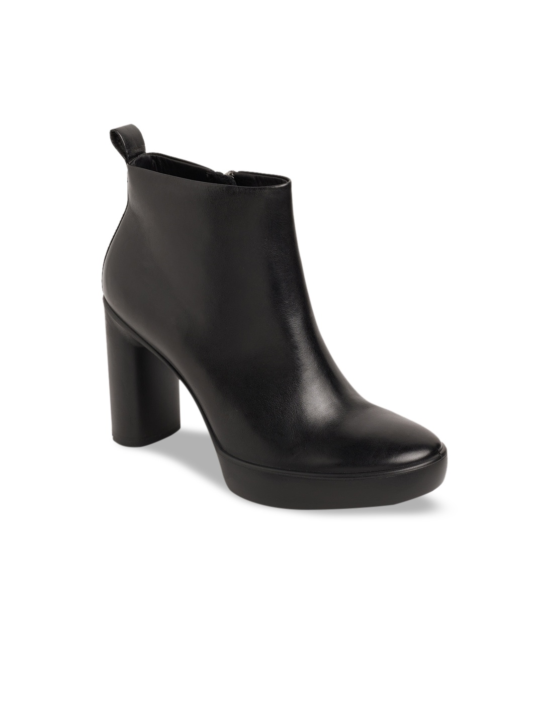 

ECCO Women Black Contemporary Solid Heeled Boots