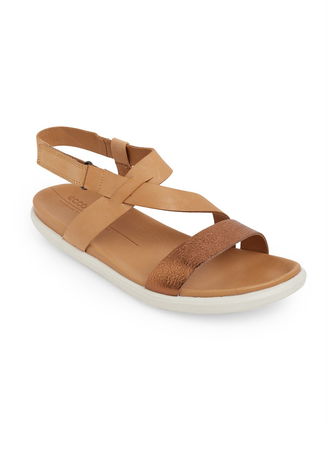 

ECCO Women Brown New Minimalism Open Toe Flats