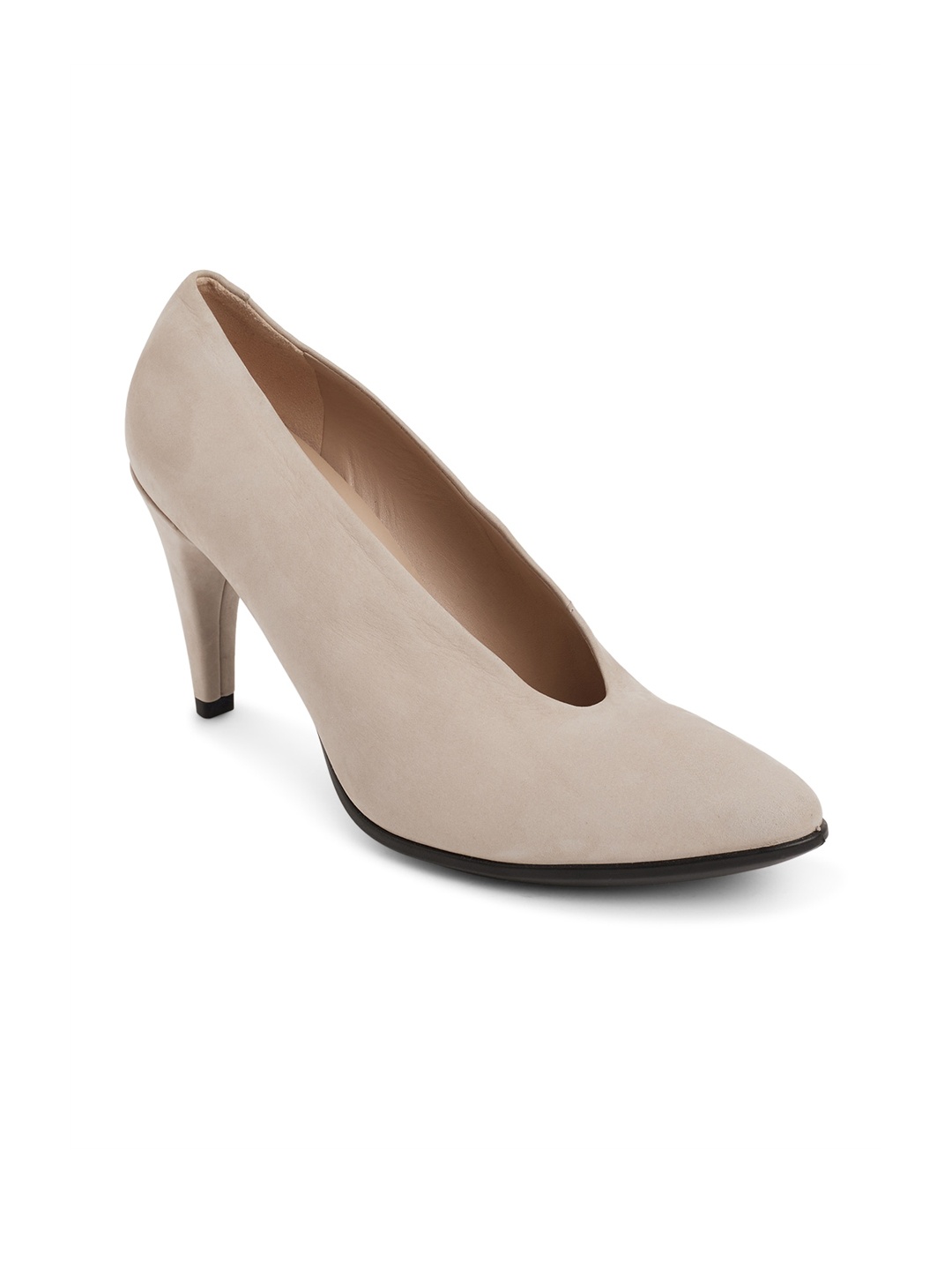 

ECCO Grey Contemporary Leather Stiletto Pumps