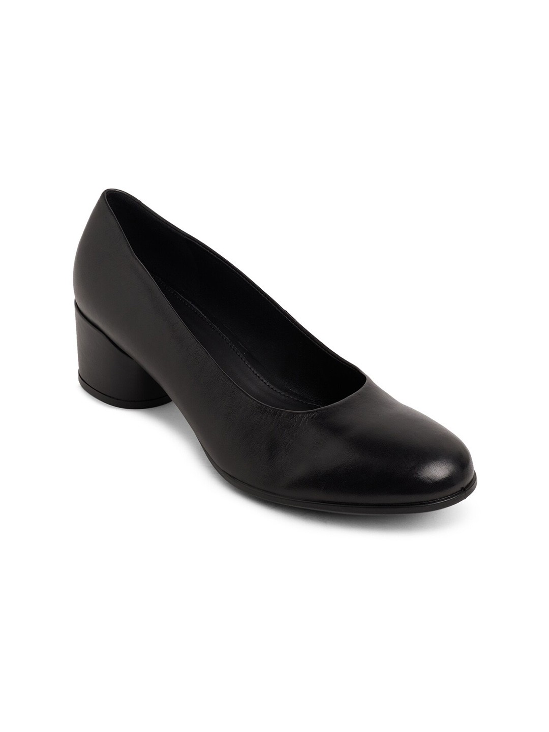 

ECCO Black Athleisure Hybrid Leather Block Pumps